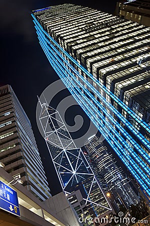 Skyscrapers of Hong Kong Stock Photo