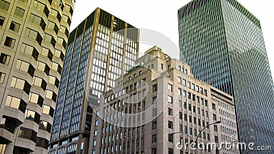 Skyscrapers in Montreal Stock Photo