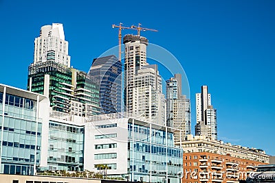 Skyscrapers seen in Puerto Madero, Buenos Aires Stock Photo