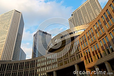 Skyscrapers. Tokyo Stock Photo