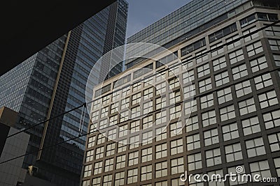 Skyscrapers in Tokyo,Modern Building in japan. Stock Photo