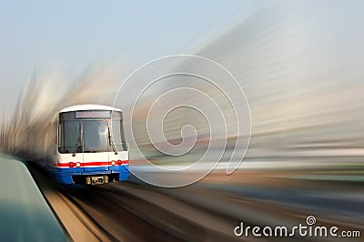 Skytrain blur Stock Photo