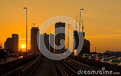 Skytrain railway Stock Photo