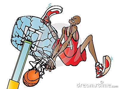 Slam dunk Stock Photo