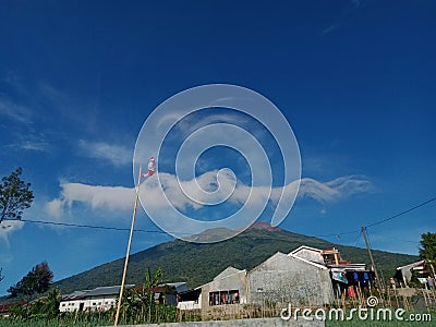 Slamet mountain in central java, indonesia Stock Photo