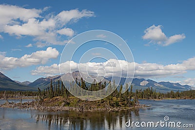 Slana Slough in Summer Stock Photo