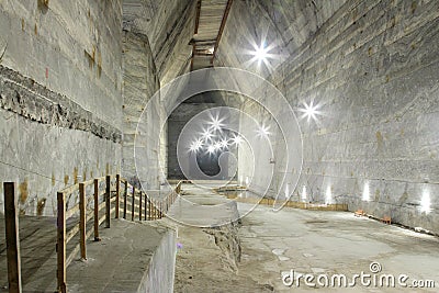 Slanic salt mine - Unirea Stock Photo