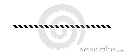 Slash line. Border with diagonal lines. Angle of tilt stripes. Black pattern of footer. Diagonal parallel lines divider strip Vector Illustration
