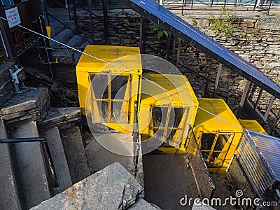 Slate mine in the mountains of Snowdonia, Wales Stock Photo