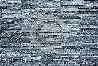 Slate stone wall background texture Decorative masonry Stock Photo