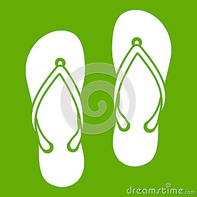 Slates icon green Vector Illustration