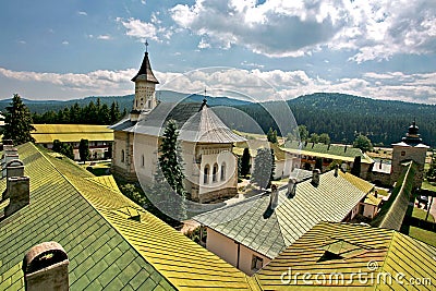Slatina Monastery is an Orthodox monastery in Romania, built between 1553-1564 Stock Photo