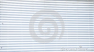 White slatted window blind closeup for background use Stock Photo