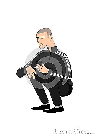 Slav squat Vector Illustration