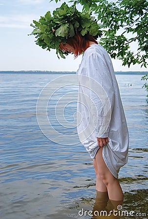 Slav woman Stock Photo