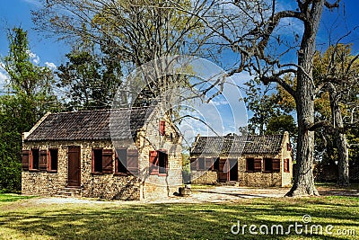 Slave Cabins Boone Hall Plantation Charleston, South Carolina, USA Editorial Stock Photo