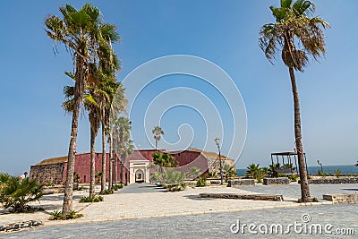 Slavery fortress on Goree island, Dakar, Senegal. West Africa Stock Photo