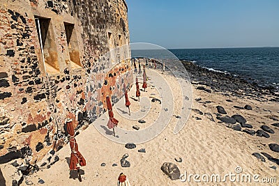 Slavery fortress on Goree island, Dakar, Senegal. West Africa Stock Photo