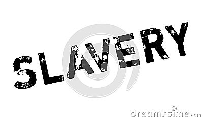 Slavery rubber stamp Stock Photo