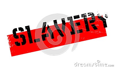 Slavery rubber stamp Stock Photo