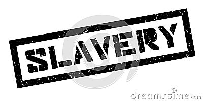 Slavery rubber stamp Stock Photo