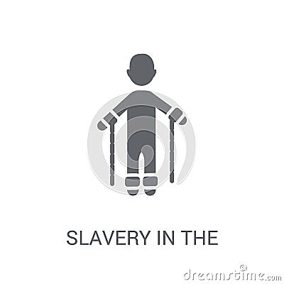 slavery in the united states icon. Trendy slavery in the united Vector Illustration