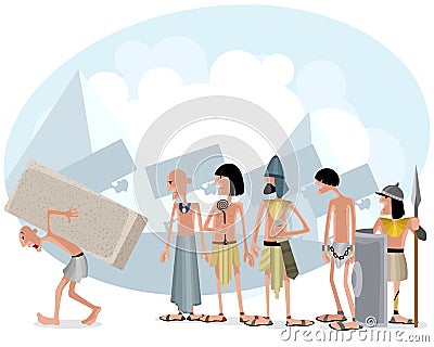 Slaves and masters Vector Illustration