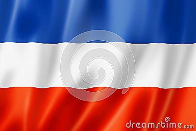 Slavic ethnic flag, Yugoslavia Cartoon Illustration