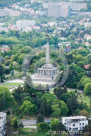 Slavin - memorial monument and cemetery in Bratislava, Slovakia Stock Photo
