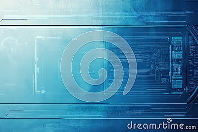 An advanced AI interface displayed on a clean solid backdrop with intricate digital patterns enhancing its futuristic design Stock Photo