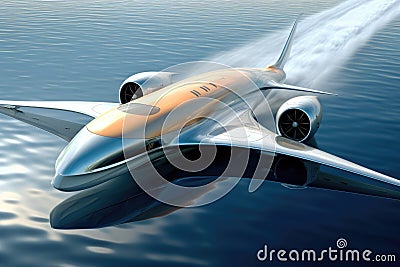 sleek aerodynamic designs of high-speed aircraft Stock Photo