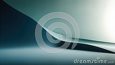 Sleek Curved Gradient Abstract Stock Photo