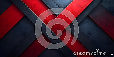 Sleek Modern Backdrop: Dynamic Blend of Red and Black Gradients. Concept Abstract Patterns, Bold Stock Photo