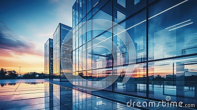 Sleek modern business building Stock Photo