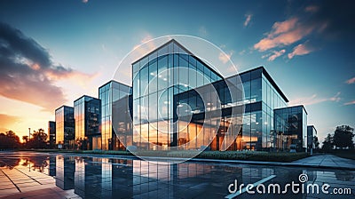 Sleek modern business building Stock Photo