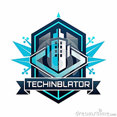 Sleek and modern logo design for a tech incubator company, Create a sleek and modern design for a tech incubator logo Vector Illustration