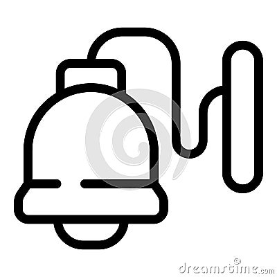 Sleep aid luminary icon outline vector. Twilight beacon Stock Photo