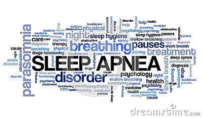 Sleep apnea Stock Photo