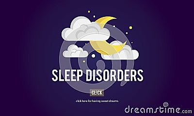 Sleep Apnea Insomnia Sleep Deprivations Disorders Sleepless Concept Stock Photo