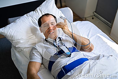 Sleep Apnea Snore Treatment Device Stock Photo