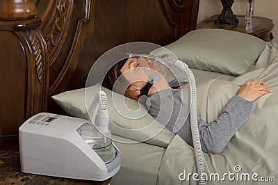 Sleep Apnea Stock Photo