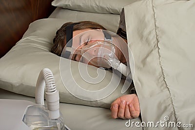 Sleep Apnea Stock Photo