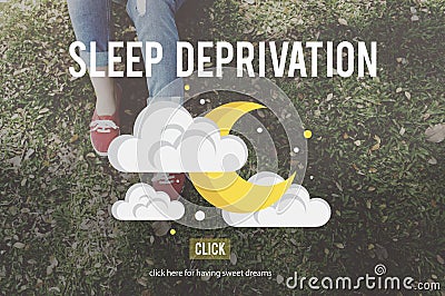 Sleep Deprivation Insomnia Problem Narcolepsy Concept Stock Photo