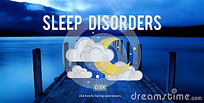 Sleep Disorder Disturbed Insomnia Depression Concept Stock Photo