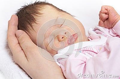 Sleeper baby Stock Photo