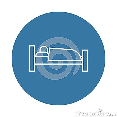 sleeper icon. Element of hotel icons for mobile concept and web apps. Badge style sleeper icon can be used for web and mobile apps Stock Photo
