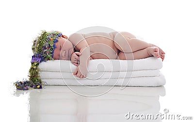 Sleeping Baby Stock Photo