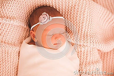 Sleeping baby Stock Photo