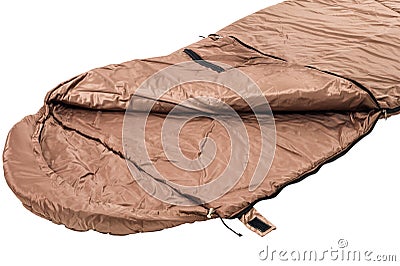 Sleeping Bag isolated on a white background Stock Photo