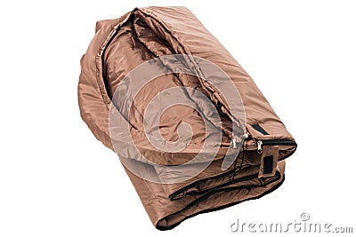 Sleeping Bag isolated on a white background Stock Photo